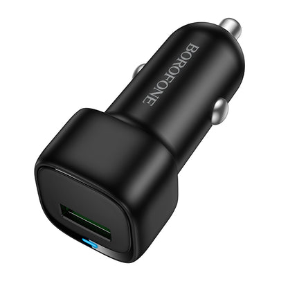 Bil laddare Borofone BZ34 Cloud, 18W, 3A, 1 x USB-A, Svart