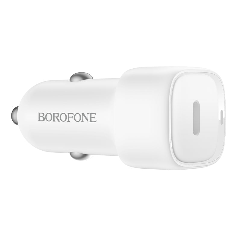 Bil laddare Borofone BZ34A Cloud, 20W, 3A, 1 x USB-C, Vit