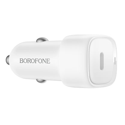Bil laddare Borofone BZ34A Cloud, 20W, 3A, 1 x USB-C, Vit
