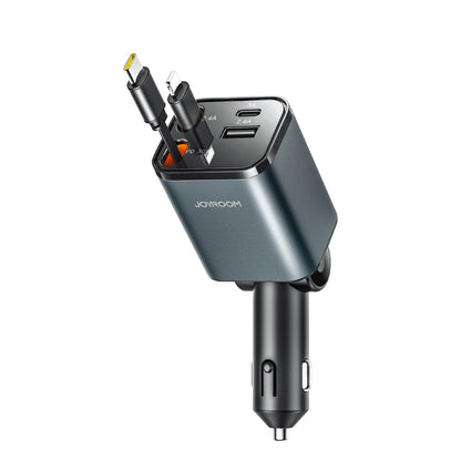 Bil laddare med USB-C / Lightning-kabel Joyroom JR-CCL05, 30W, 3A, 1 x USB-A - 1 x USB-C, Grå