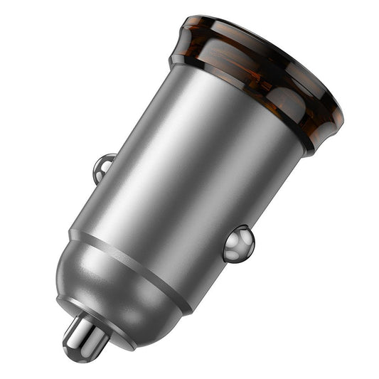 Car Charger with USB-C Cable HOCO NZ16A, 43W, 3A, 1 x USB-A - 1 x USB-C, Gray