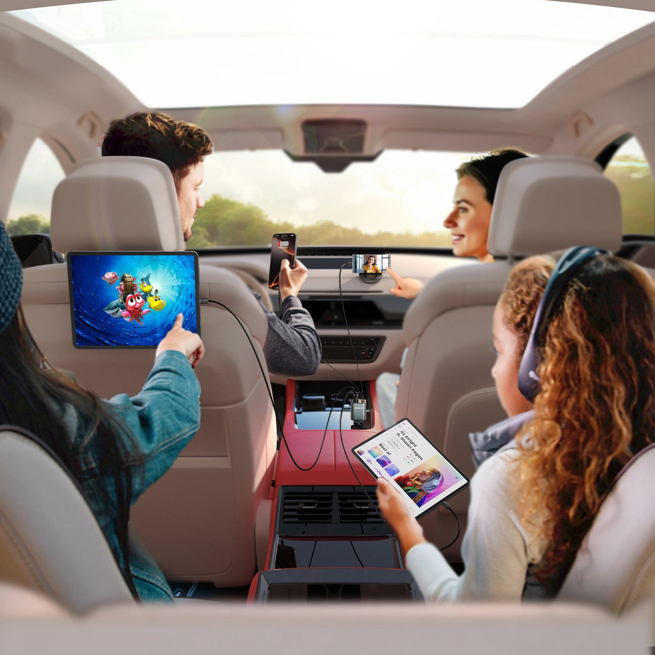 Bil laddare med USB-C / Lightning-kabel Joyroom JR-CCL05, 30W, 3A, 1 x USB-A - 1 x USB-C, Grå
