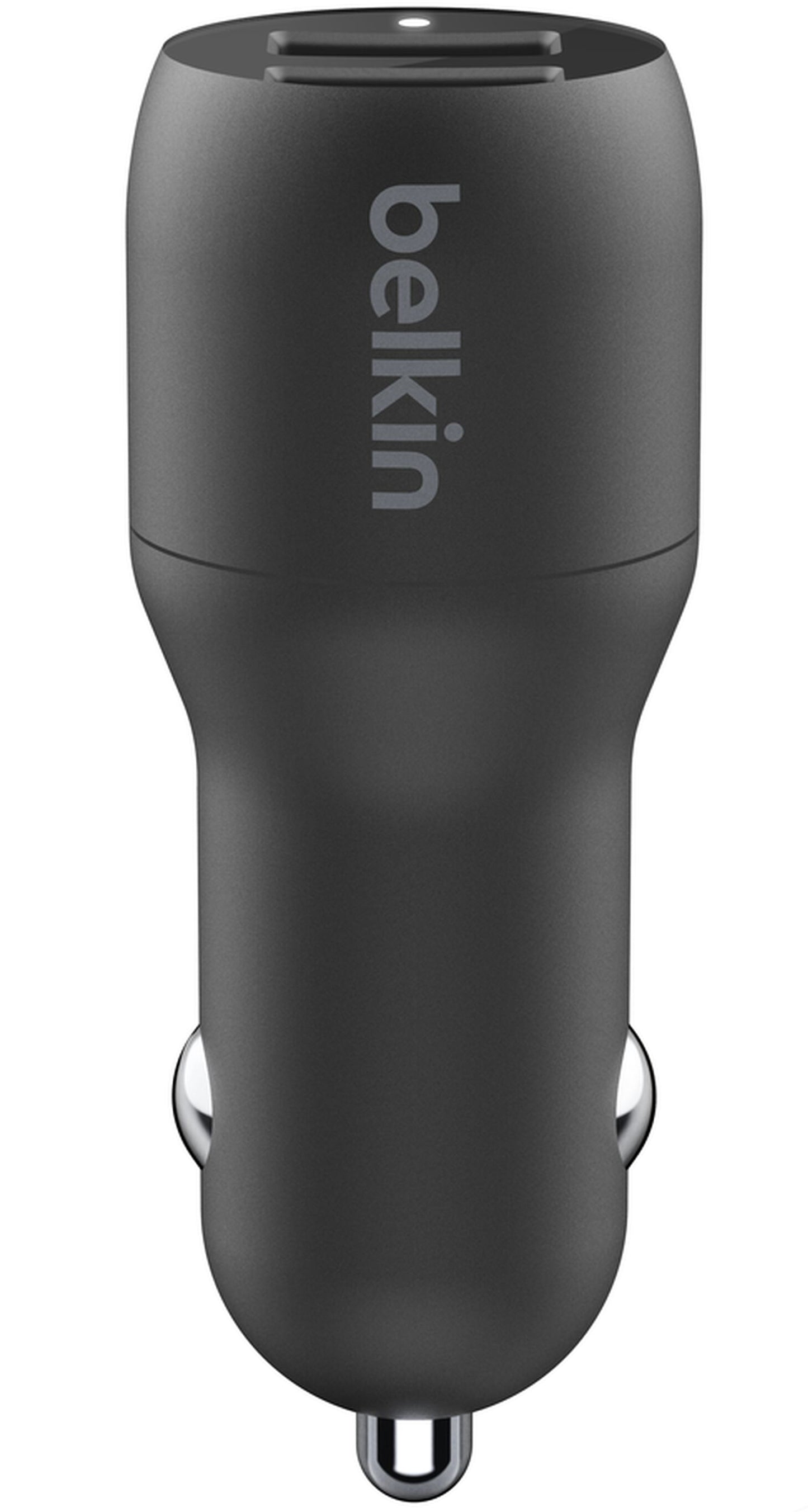 Bil-laddare med USB-C-kabel Belkin BoostCharge Dual, 24W, 2.4A, 2 x USB-A, svart CCE001bt1MBK