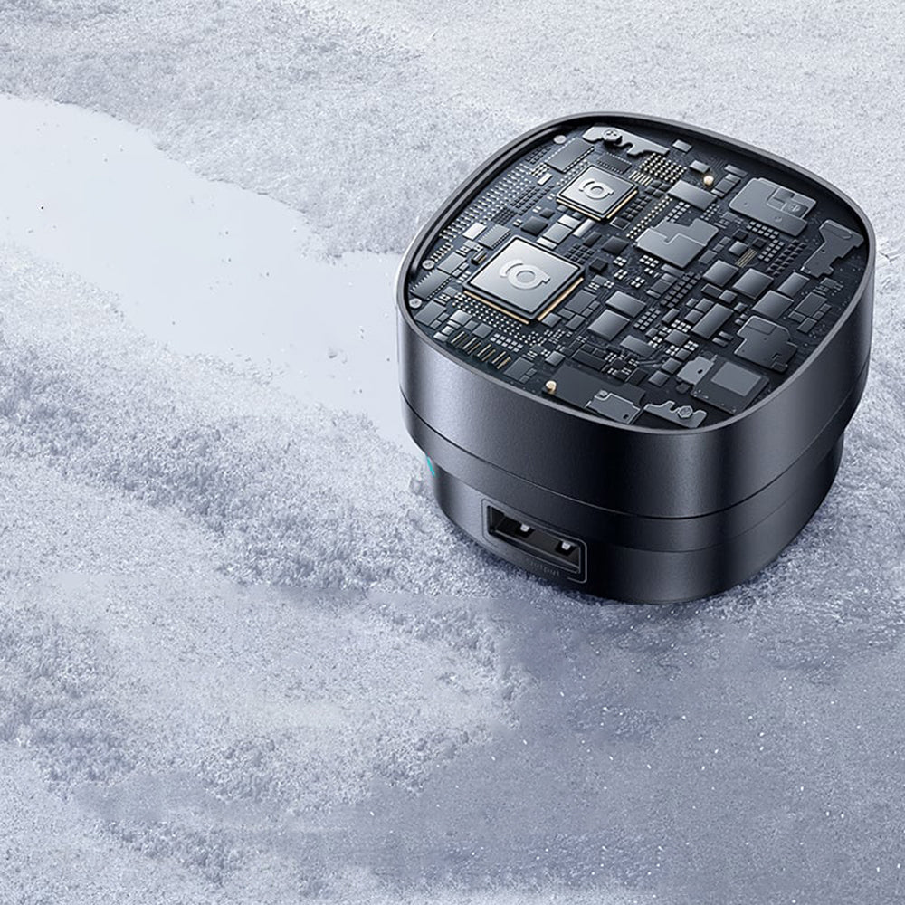 Bil laddare med USB-C kabel Baseus PrimeTrip VR1, 60W, 3A, 1 x USB-A - 1 x USB-C, Svart C00069001121-00