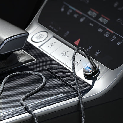 Bil laddare med USB-C kabel Lisen, 83W, 3.25A, 1 x USB-A - 1 x USB-C, Silver YL0223110003