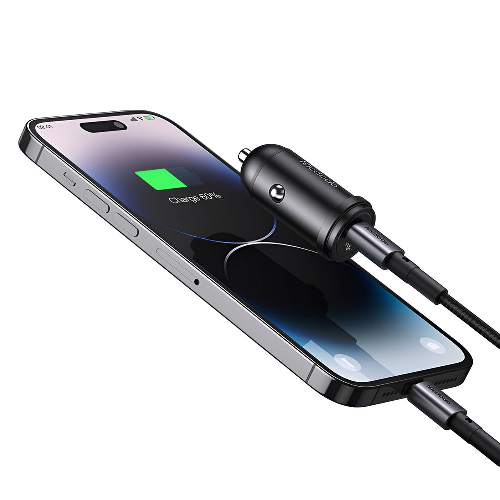 Billaddare med USB-C-kabel Mcdodo CC-7495, 45W, 3A, 1 x USB-C, Svart