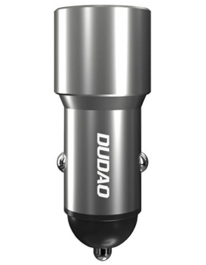Dudao R4PQ NM Billaddare, 22,5W, 3A, 1 x USB-A - 1 x USB-C, Grå