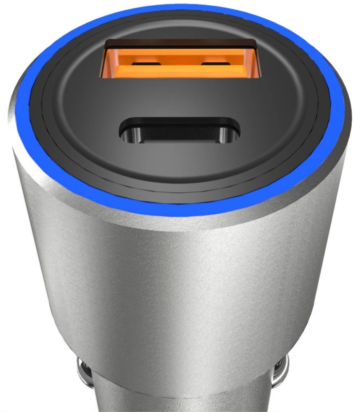 Dudao R4PQ NM Billaddare, 22,5W, 3A, 1 x USB-A - 1 x USB-C, Grå