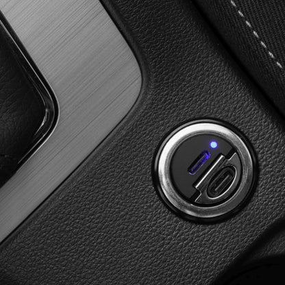 Bil laddare Fixed, 30W, 3A, 2 x USB-C, Svart