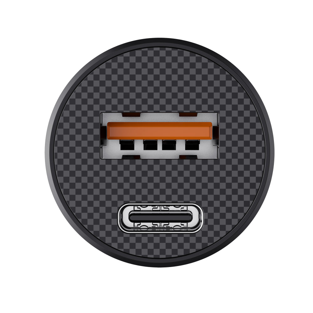 Bil laddare HAVIT CC2022, 20W, 3A, 1 x USB-A - 1 x USB-C, Svart