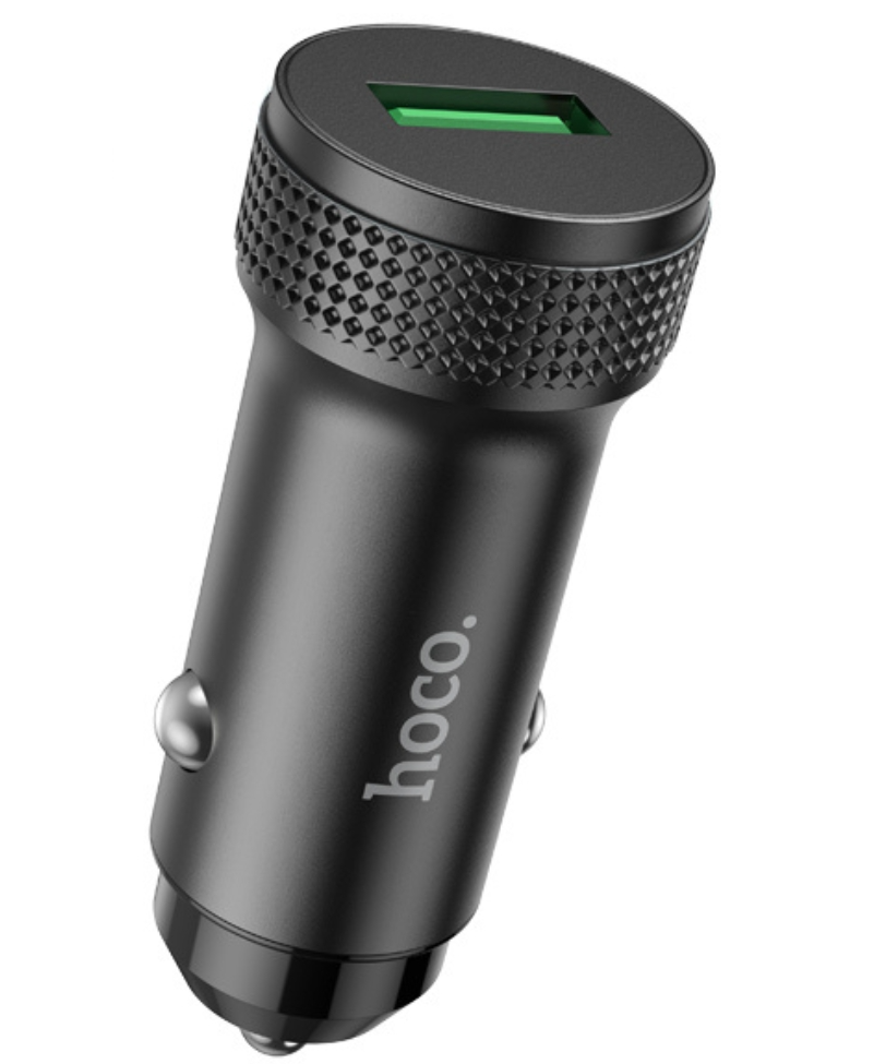 Bil-laddare HOCO Z49A, 18W, 3A, 1 x USB-A, Svart