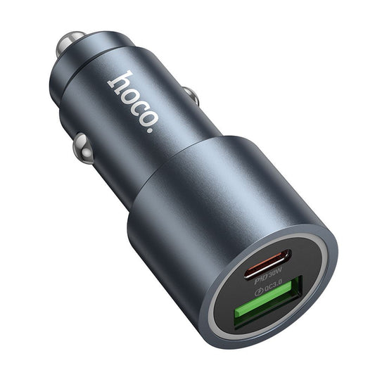 Bil laddare HOCO Z60, 48W, 3A, 1 x USB-A - 1 x USB-C, Svart