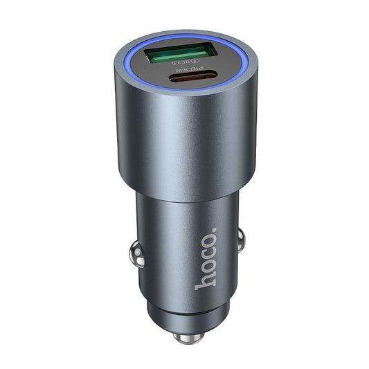 Bil laddare HOCO Z60, 48W, 3A, 1 x USB-A - 1 x USB-C, Svart