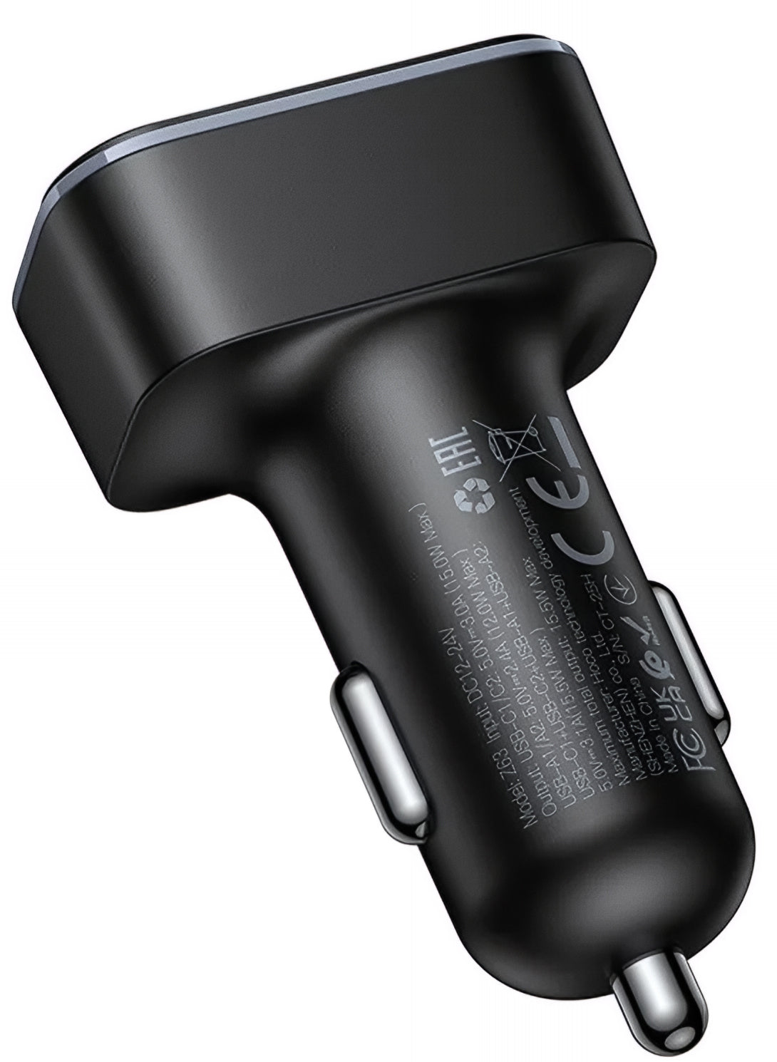 Bil laddare HOCO Z63, 42W, 3A, 2 x USB-A - 2 x USB-C, Svart