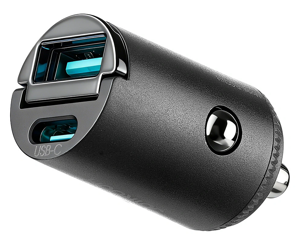 Bil-laddare Joyroom JR-CCN18, 65W, 1 x USB-A - 1 x USB-C, Svart