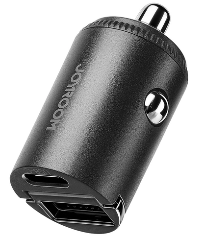 Bil-laddare Joyroom JR-CCN18, 65W, 1 x USB-A - 1 x USB-C, Svart