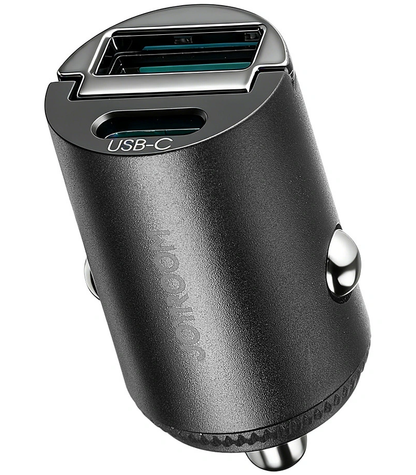 Bil-laddare Joyroom JR-CCN18, 65W, 1 x USB-A - 1 x USB-C, Svart