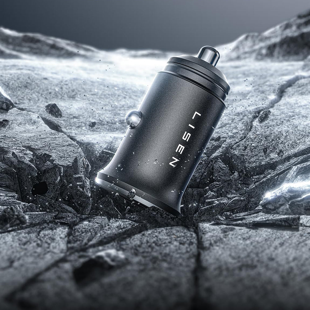 Bil laddare Lisen, 45W, 3A, 2 x USB-C, Svart YL0223080007