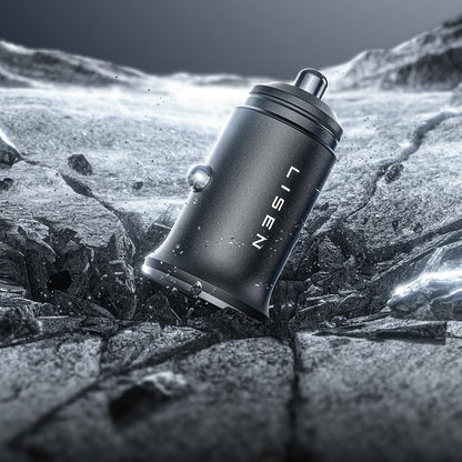 Bil laddare Lisen, 45W, 3A, 2 x USB-C, Svart YL0223080007