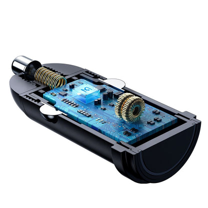 Bil laddare McDodo CC-7491 Obsidian, 30W, 3A, 1 x USB-C, Svart