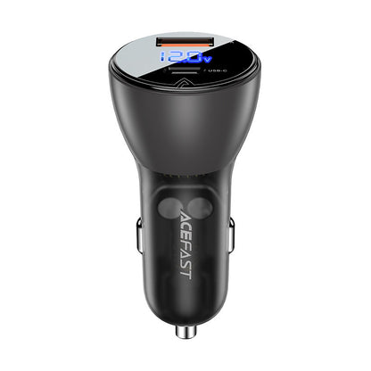 Acefast B6 billaddare, 63W, 3,6A, 1 x USB-A - 1 x USB-C, svart