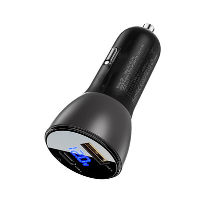 Acefast B6 billaddare, 63W, 3,6A, 1 x USB-A - 1 x USB-C, svart