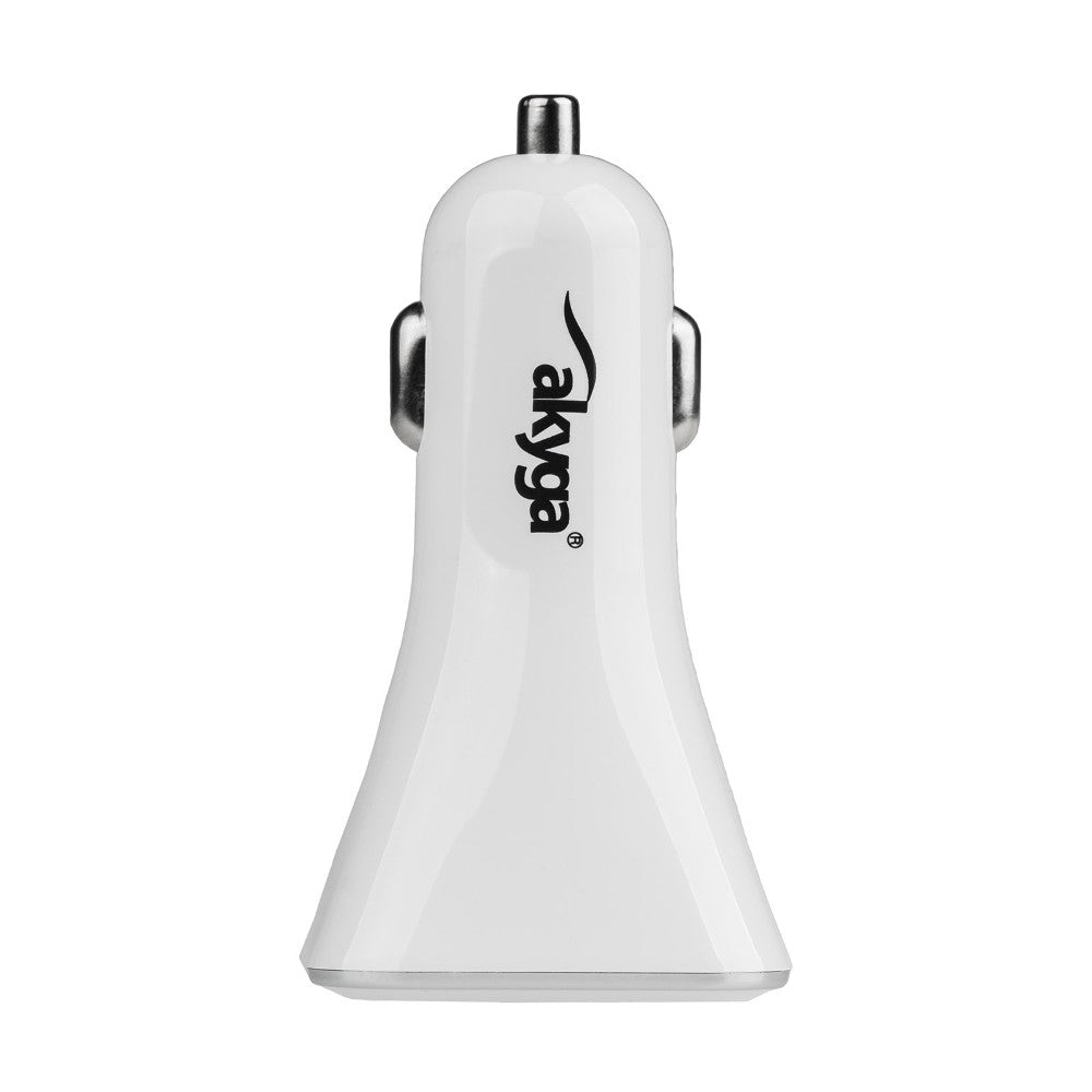 Bil-laddare Akyga AK-CH-09, 10W, 2A, 4 x USB-A, Vit