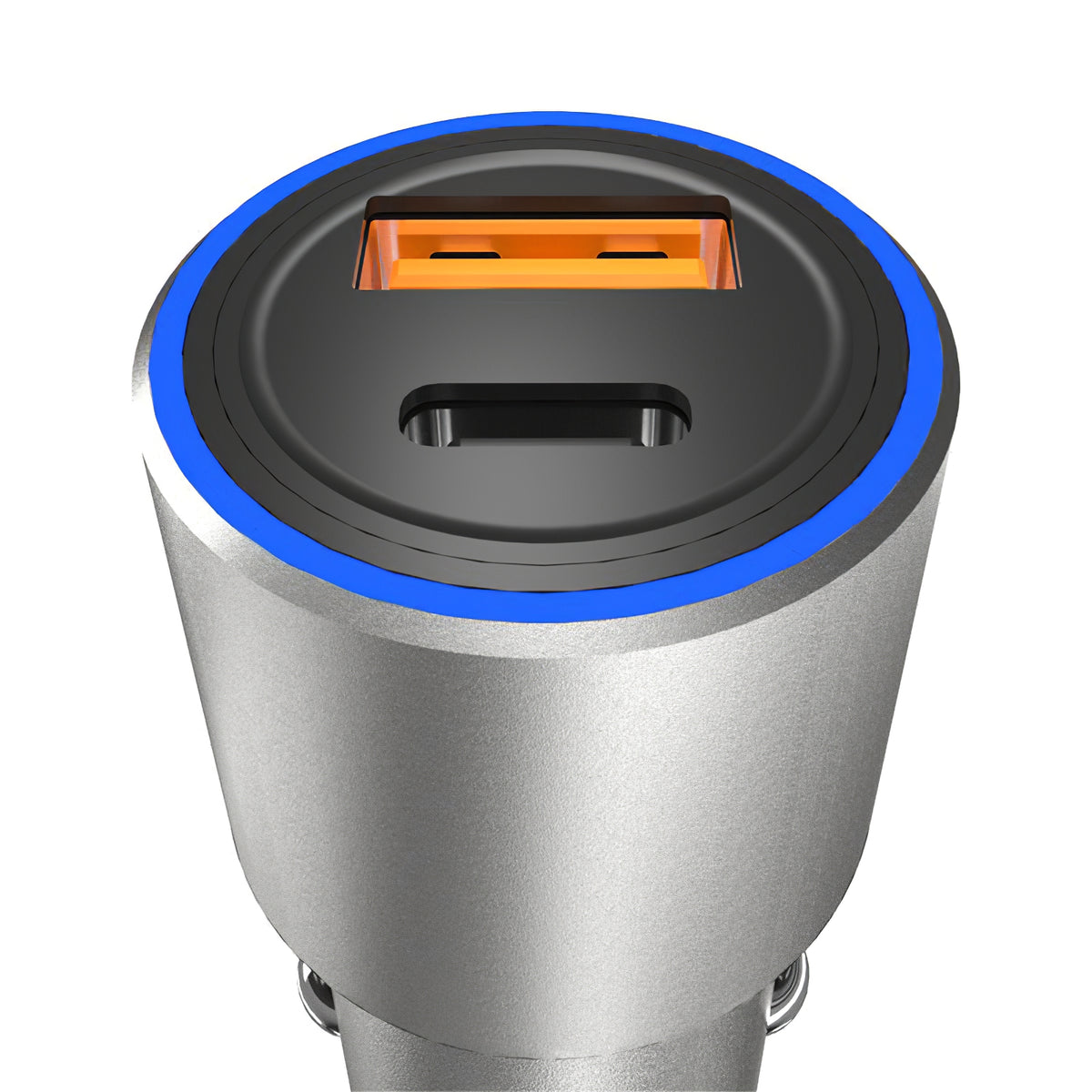 USB Billaddare Dudao R4PQ, 1 X USB - 1 X USB Typ-C, 22,5 W, Quick Charge - Power Delivery, Grå