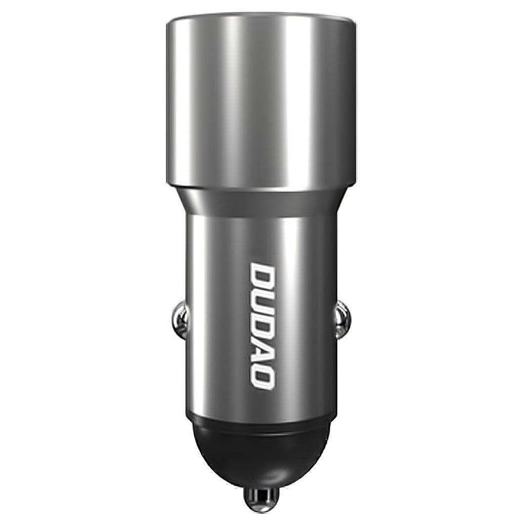 USB Billaddare Dudao R4PQ, 1 X USB - 1 X USB Typ-C, 22,5 W, Quick Charge - Power Delivery, Grå