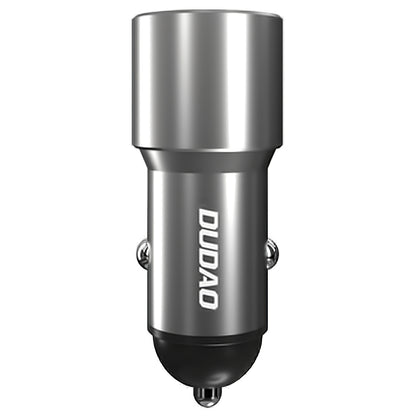 USB Billaddare Dudao R4PQ, 1 X USB - 1 X USB Typ-C, 22,5 W, Quick Charge - Power Delivery, Grå