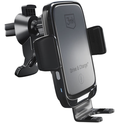 Trådlös Bil Laddare 3MK Drive&Charge, 15W, 1.67A, Svart