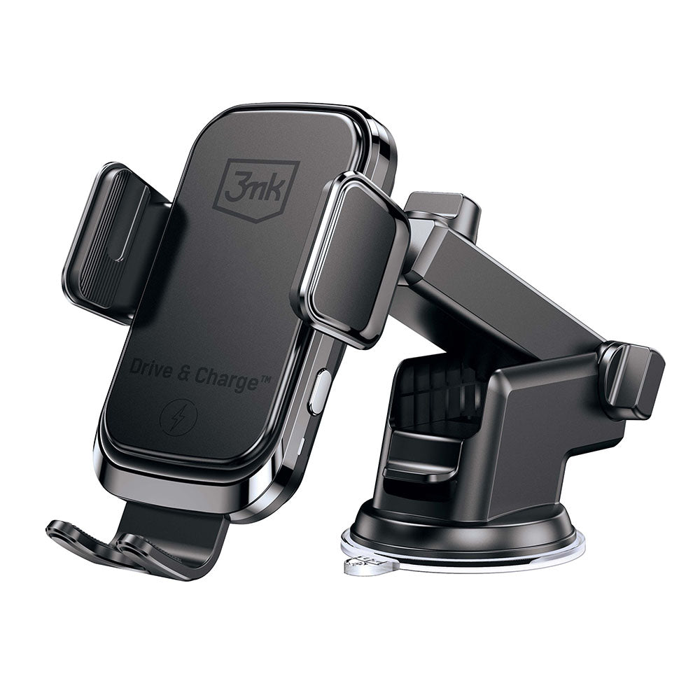 Trådlös Bil Laddare 3MK Drive&Charge, 15W, 1.67A, Svart