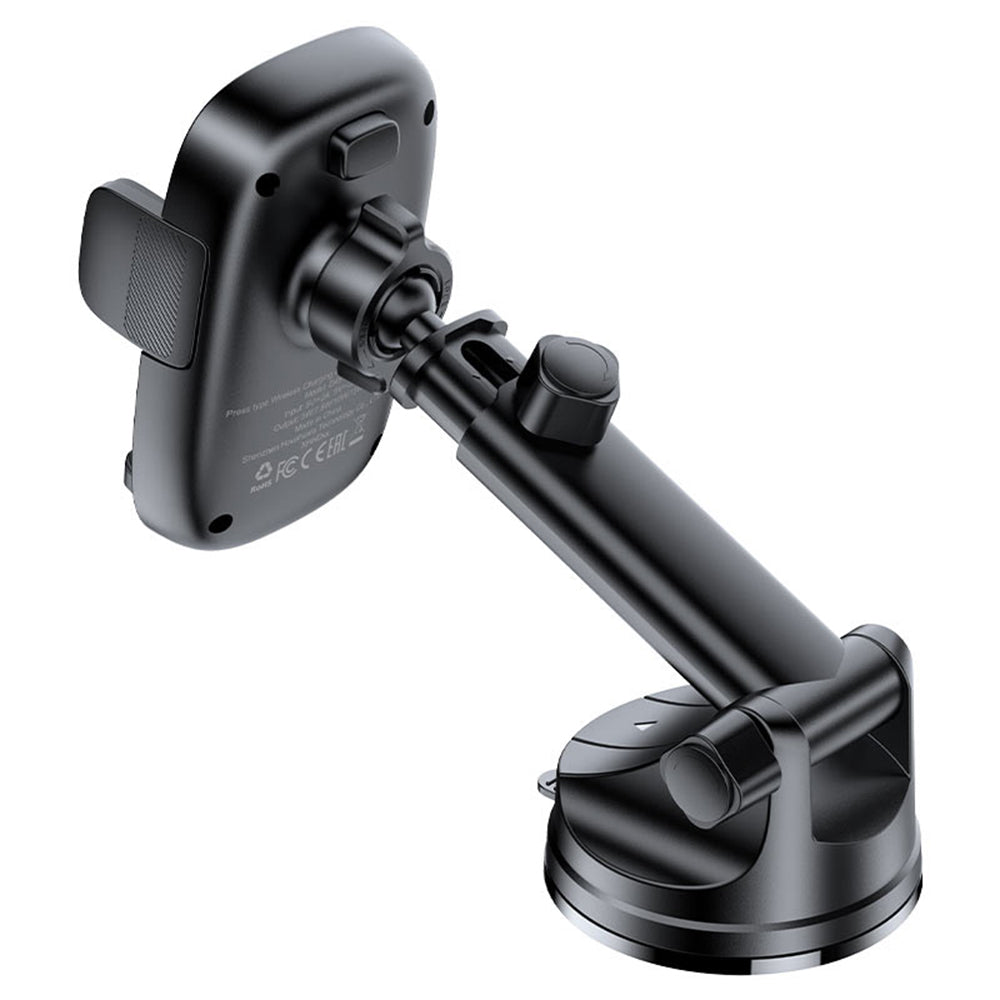 Trådlös Bil Laddare Acefast D49, 15W, 1.67A, Svart