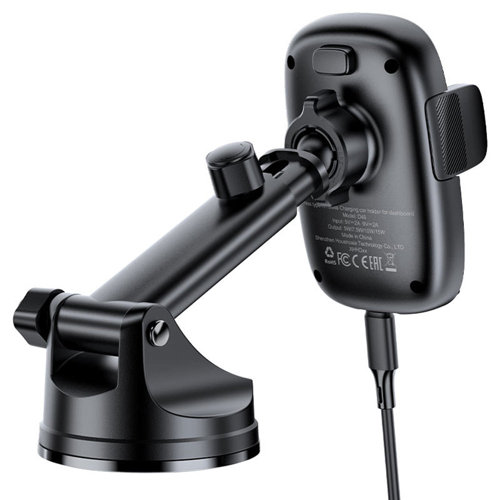 Trådlös Bil Laddare Acefast D49, 15W, 1.67A, Svart