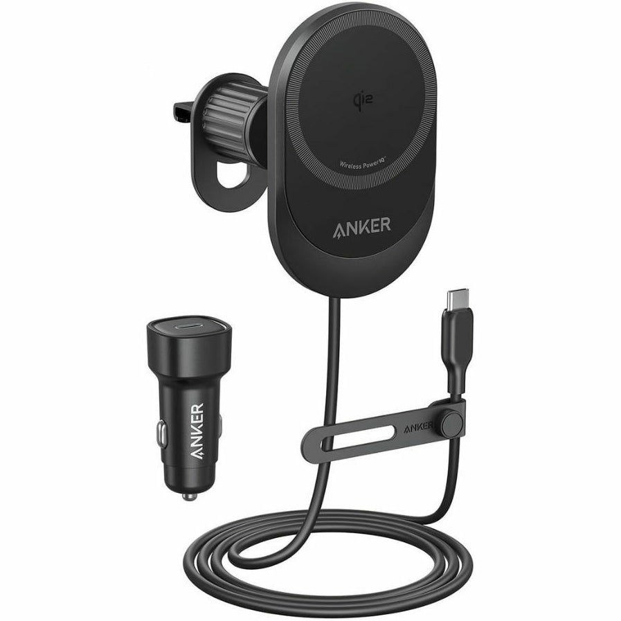 Anker MagGo trådlös billaddare, 15W, 1.67A, Svart B2932G11