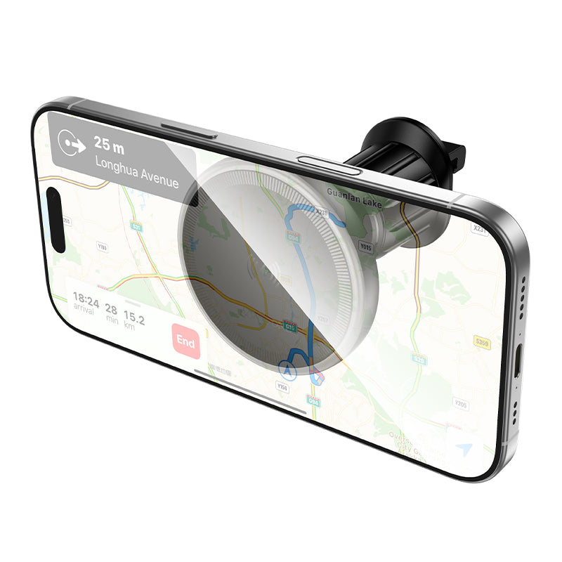 Trådlös Bil Laddare Borofone BH224 Flash, 15W, 1.67A, Svart