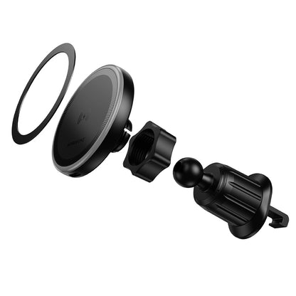 Trådlös Bil Laddare Borofone BH224 Flash, 15W, 1.67A, Svart