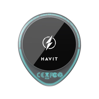 Trådlös Bil Laddare HAVIT W3036, 15W, 1.67A, Svart