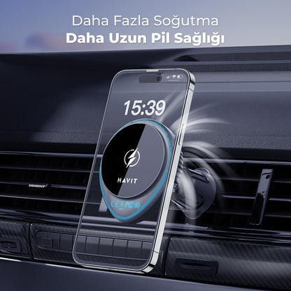 Trådlös Bil Laddare HAVIT W3036, 15W, 1.67A, Svart