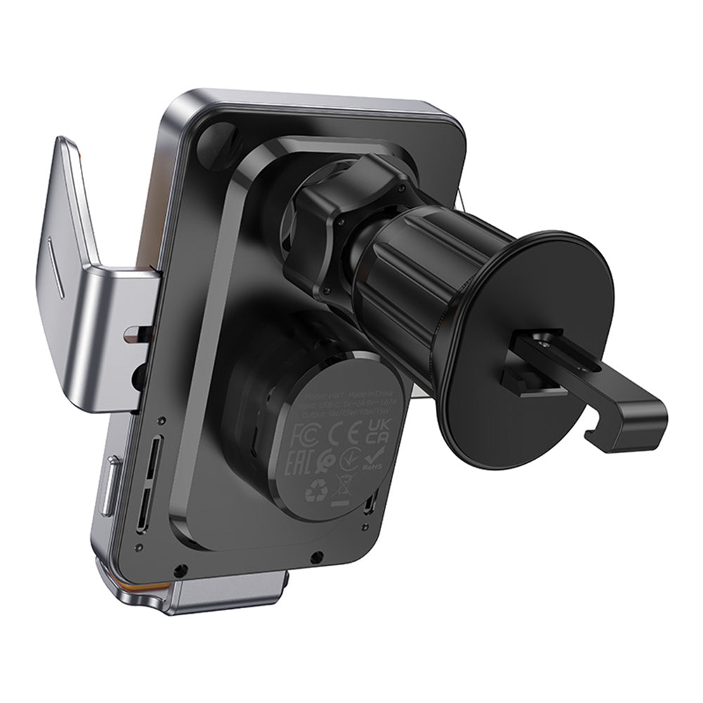 Trådlös Bil Laddare HOCO HW7, 15W, 1.67A, Svart