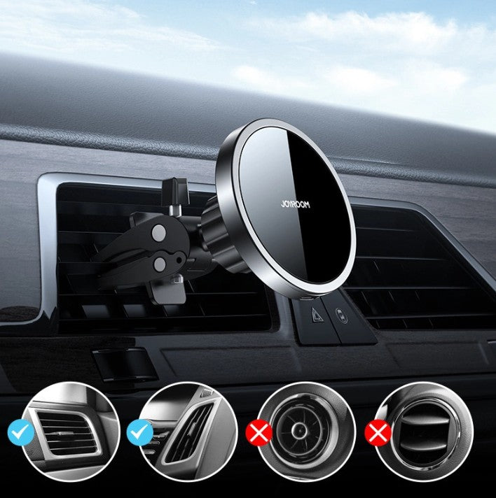 Trådlös Bil Laddare Joyroom JR-ZS240 Air Vent, 15W, 1.67A, Svart