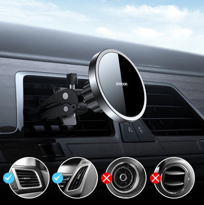 Trådlös Bil Laddare Joyroom JR-ZS240 Air Vent, 15W, 1.67A, Svart