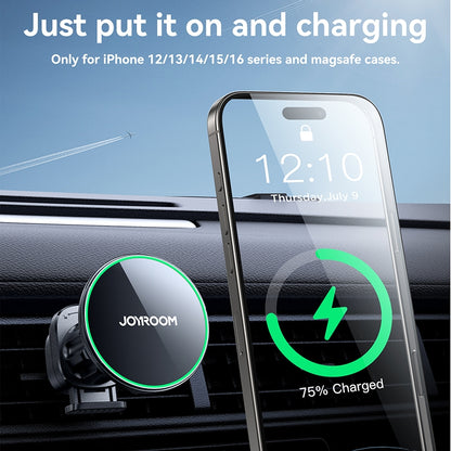 Trådlös Bil Laddare Joyroom JR-ZS412, 15W, 1.67A, Svart