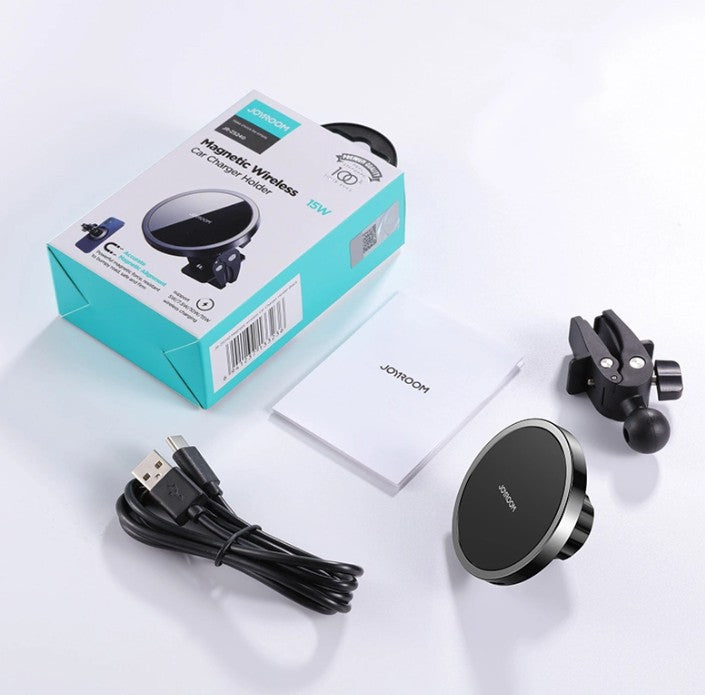Trådlös Bil Laddare Joyroom JR-ZS240 Air Vent, 15W, 1.67A, Svart