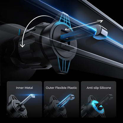 Trådlös Bil Laddare Lisen, 15W, 1.67A, Svart YL0223070007