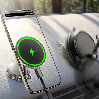 Trådlös Bil Laddare Lisen, 15W, 1.67A, Svart YL0223090006