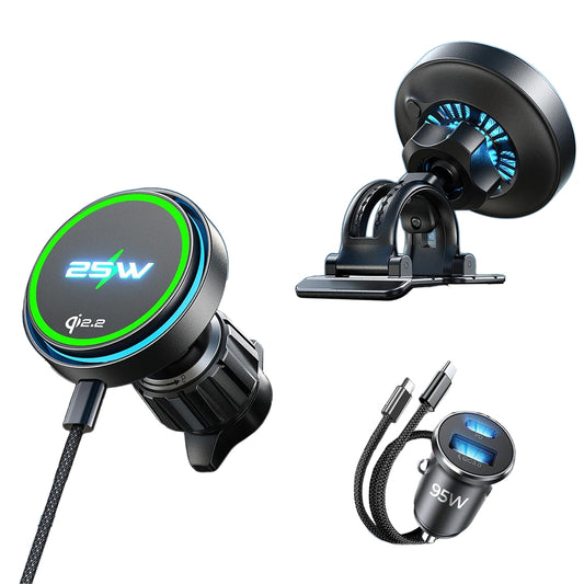 Trådlös billaddare Lisen W116, 25W, svart YL0225060018