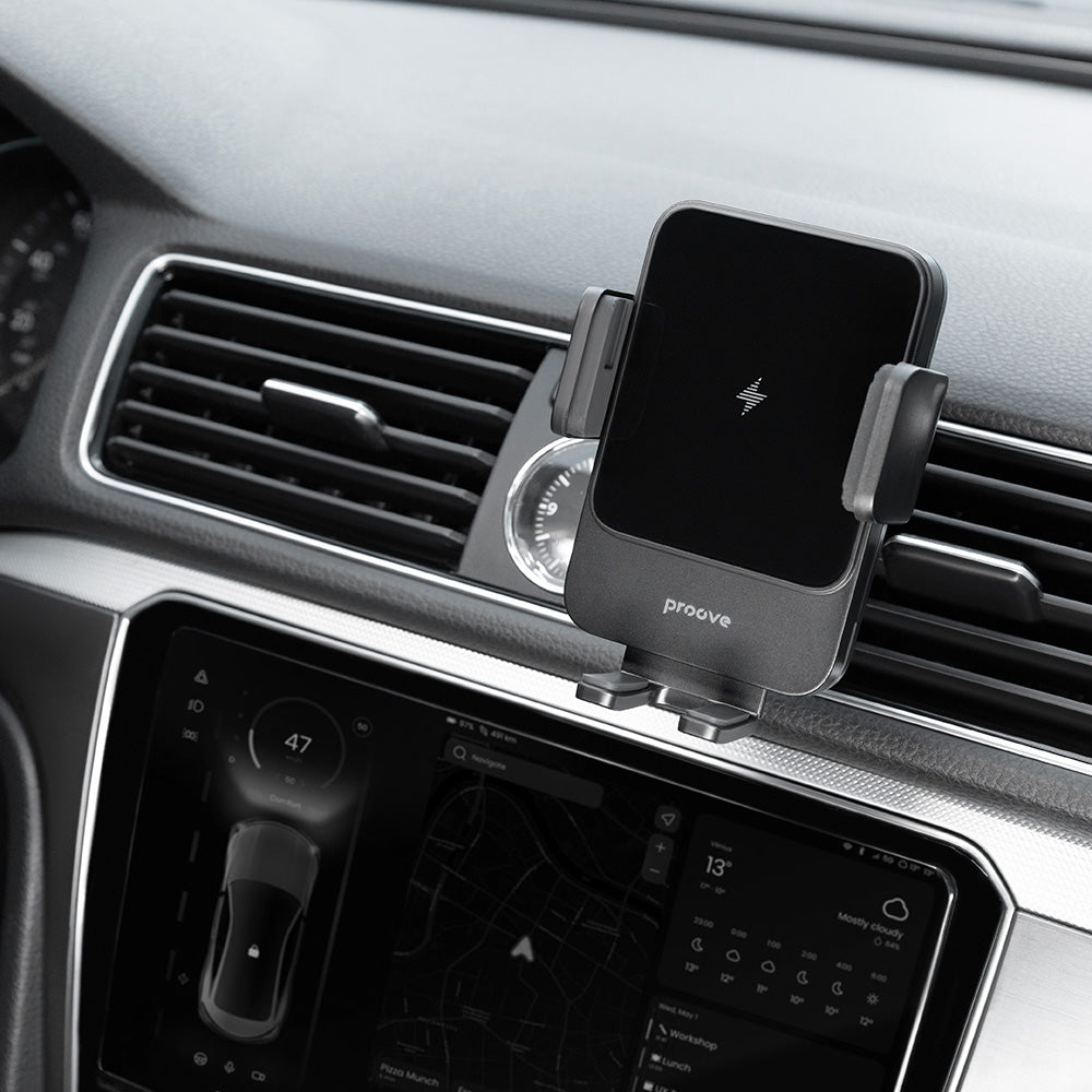 Trådlös Bil Laddare Proove Sonic, 15W, 1.67A, Grå WHSN15002001