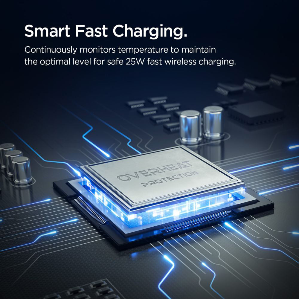 Spigen Essential Wireless Car Charger, 25W, 1.67A, Black