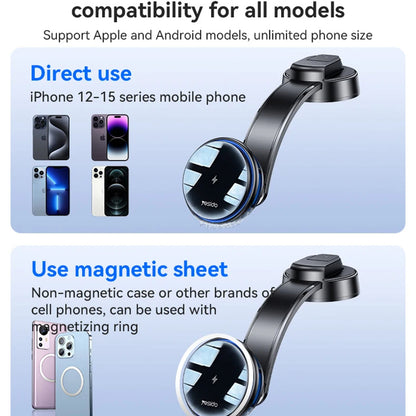 Trådlös Bil Laddare Yesido C311, 15W, 1.67A, Svart